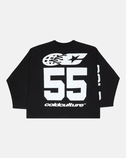 Cold Culture 55 Flames Longsleeve Black