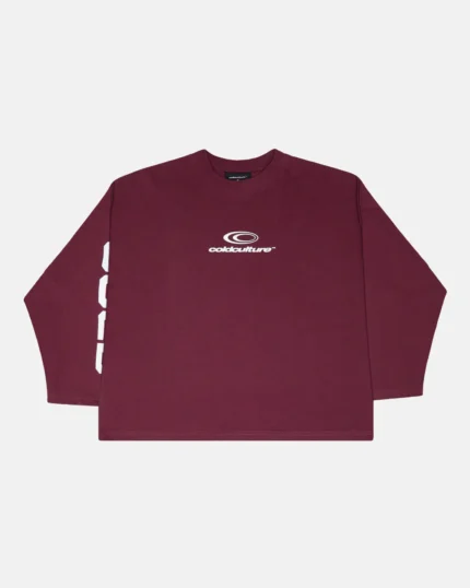 Cold Culture 55 Flames Longsleeve Burgundy