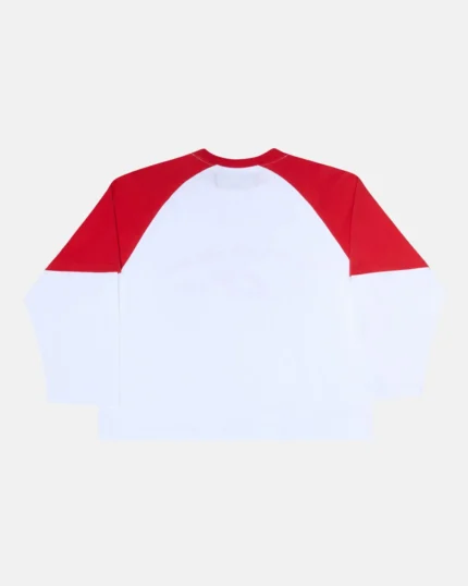 Cold Culture Baseball Double Sleeve Tee White-Red