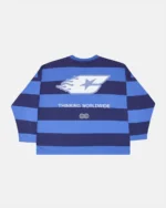 Cold Culture Burnin Stripes Longsleeve Black and Blue