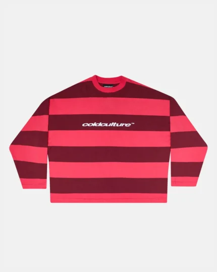 Cold Culture Burnin Stripes Longsleeve Burgundy
