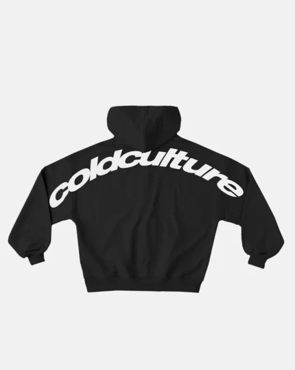 Cold Culture Curved Zip Hoodie India Ink