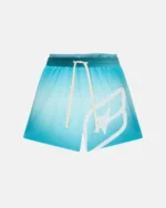 Cold Culture Double Waist Swim Shorts Gradient Blue