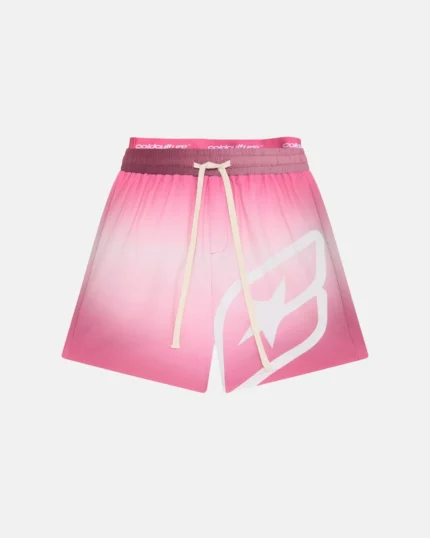 Cold Culture Double Waist Swim Shorts Gradient Pink