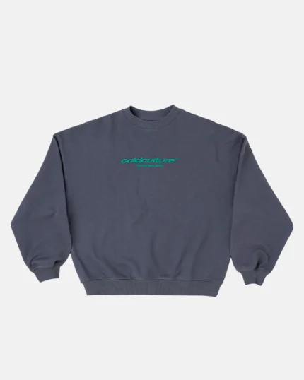 Cold Culture Essential Crewneck Turbulence Blue