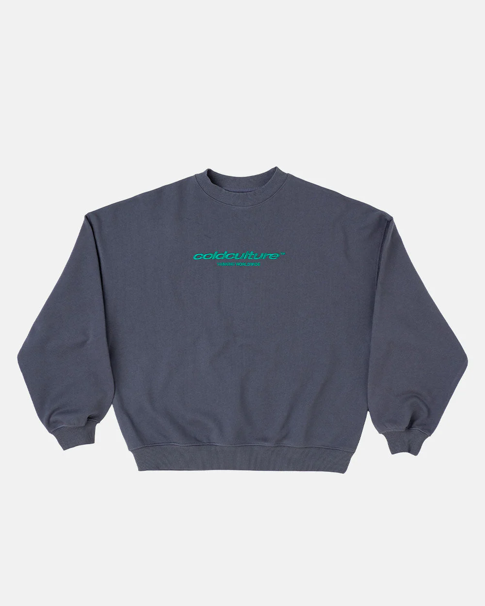 Cold Culture Essential Crewneck Turbulence Blue Cold Culture Essential Crewneck Turbulence Blue