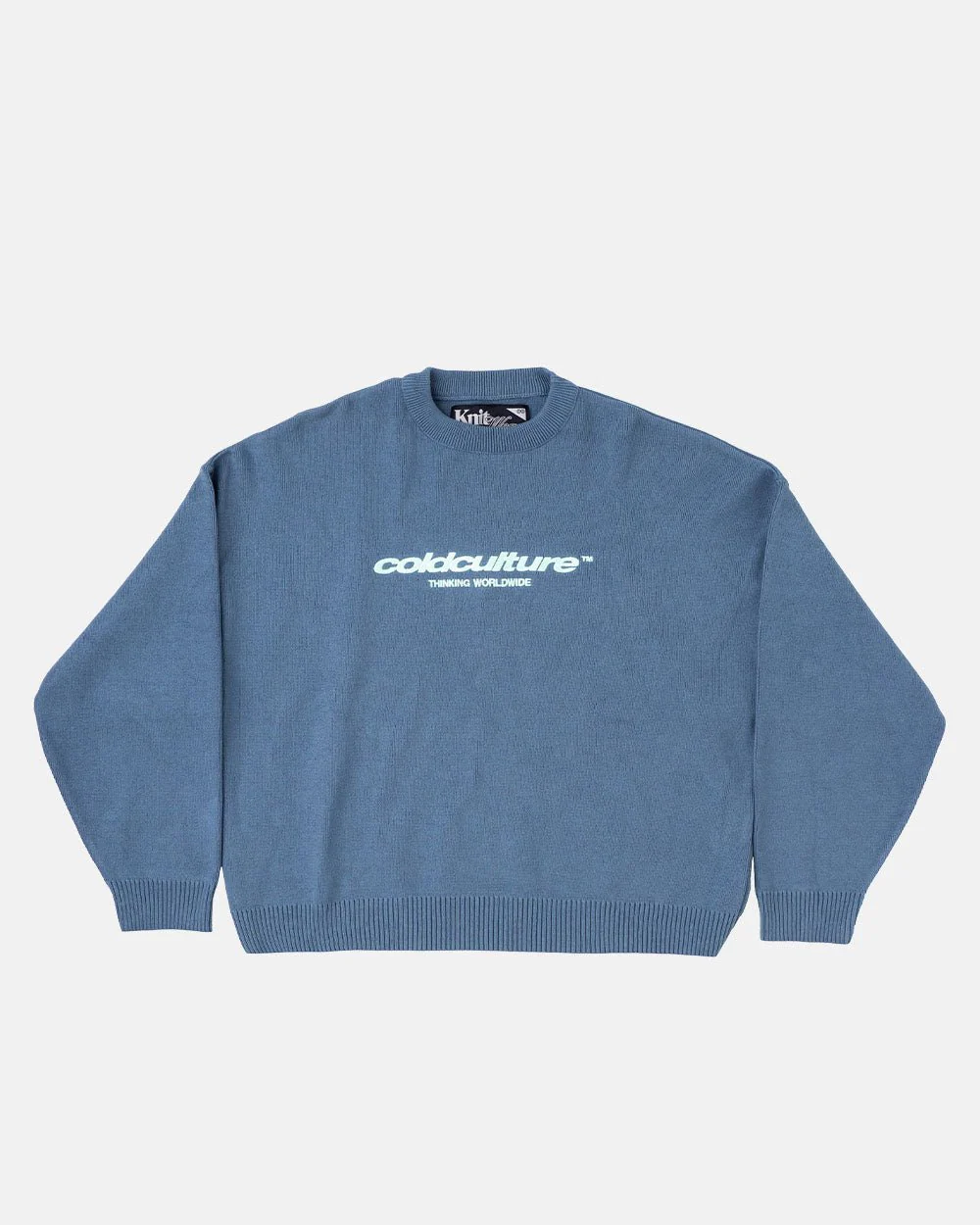 Cold Culture Essential Knit Turbulence Blue Cold Culture Essential Knit Turbulence Blue