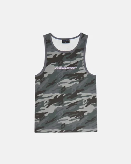 Cold Culture Essential Tank Top Camo Grey