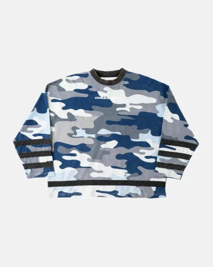 Cold Culture Goalkeeper Longsleeve Hockey Tee Blue Camo