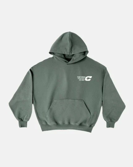 Cold Culture Logos Hoodie Ash Green