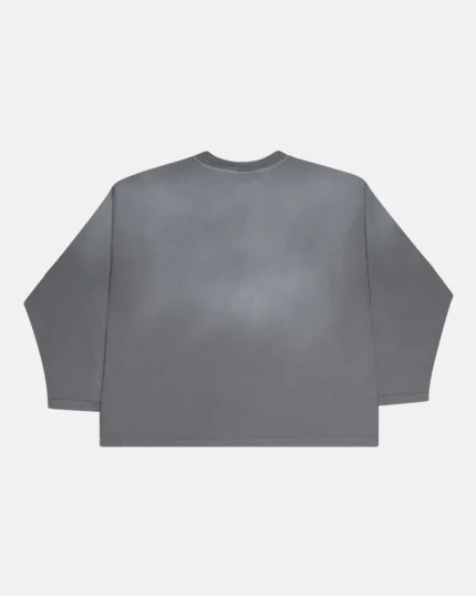 Cold Culture Script Longsleeve Tee Antracite Grey