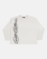 Cold Culture Script Longsleeve Tee Light Grey