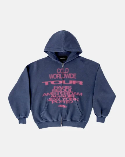 Cold Culture Tour Zip Hoodie Dark Blue