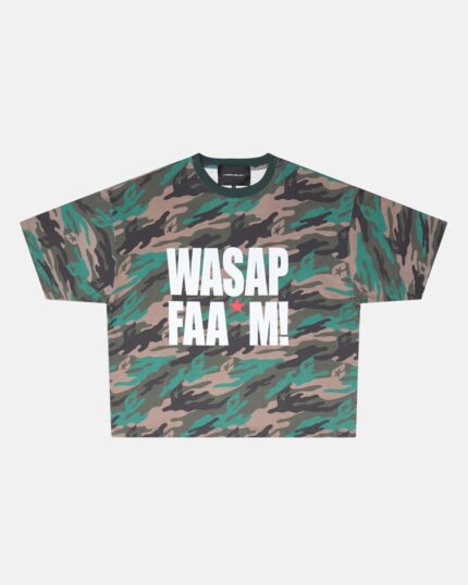 Cold Culture Wassap Fam Tee Camo Green