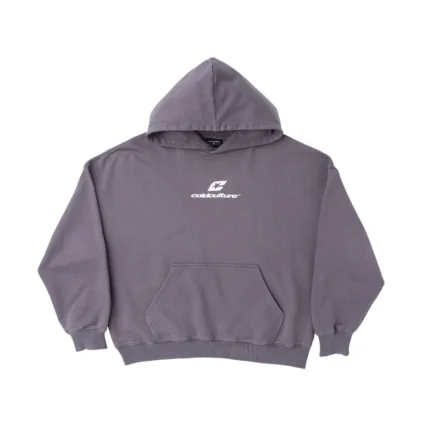 Cold Culture Curved Hoodie Heavy Grey