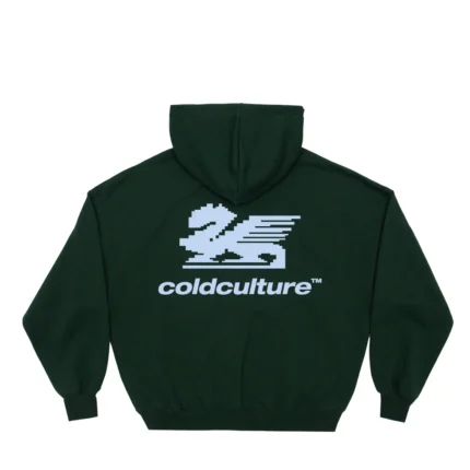 Cold Culture Dragon Pixel Hoodie Bottle Green