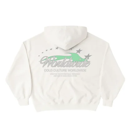 Cold Culture Flame Stars Hoodie White