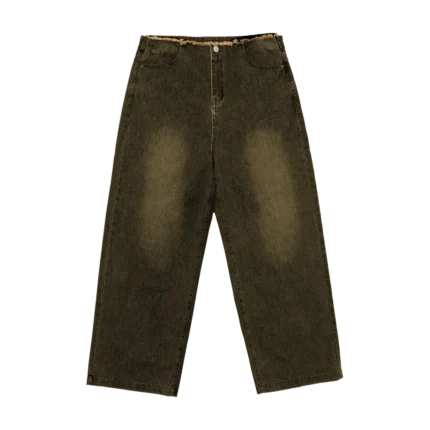 Cold Culture Frayed Waistband Jeans Dust Grey Denim