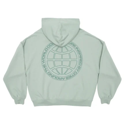 Cold Culture Globe Hoodie Pale Green