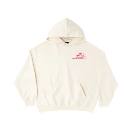 Cold Culture Horses Hoodie Ivory White