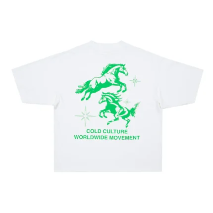 Cold Culture Horses Tee White