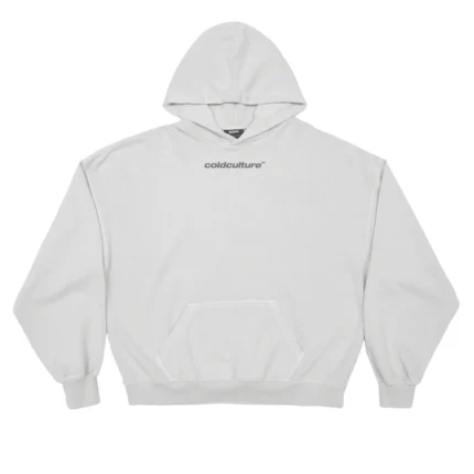 Cold Culture Italic Hoodie Light Grey