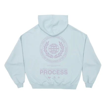 Cold Culture Laurel World Hoodie Pale Blue
