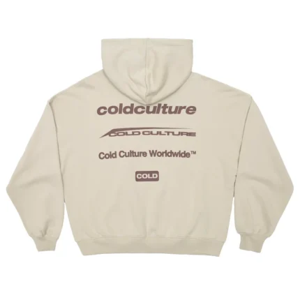 Cold Culture Logotype Hoodie Silk Beige
