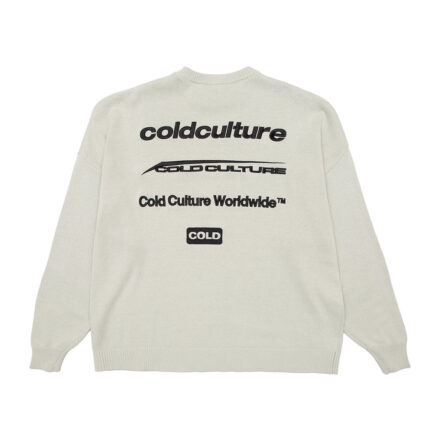 Cold Culture Logotype Knit Silk Grey