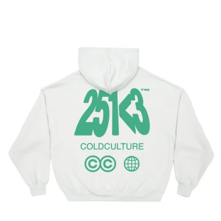 Cold Culture Number Perspective Hoodie Ultra Light Grey