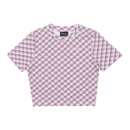 Cold Culture Rhombus Baby Tee Pink