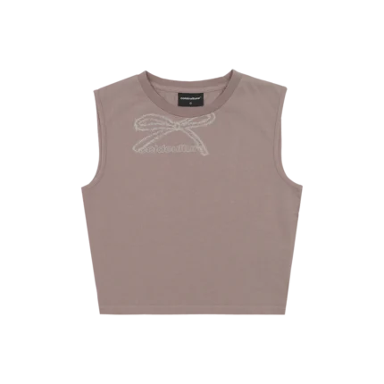 Cold Culture Ribbon Top Almond Brown