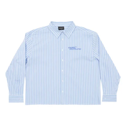 Cold Culture Running Horse Shirt Blue Stripes