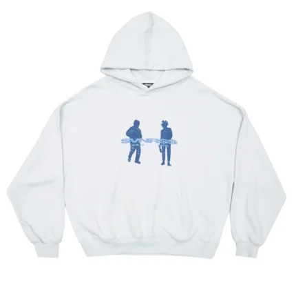 Cold Culture Silhouettes Hoodie White Blue