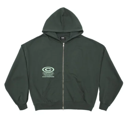 Cold Culture Starface Zip Hoodie Night Green