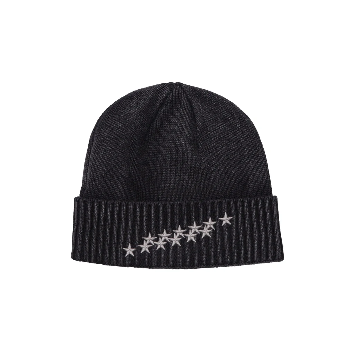 Stars Hem Beanie Acid Black Stars Hem Beanie Acid Black