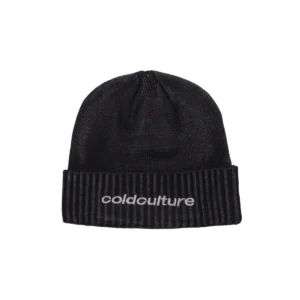 Stars Hem Beanie Acid Black