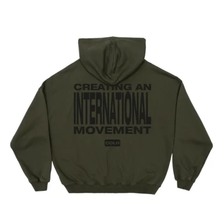 Cold Culture Type Modification Hoodie Bronze Green