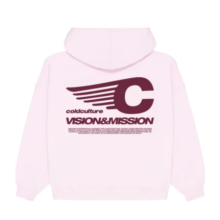 Cold Culture Vision Mission Hoodie Pink